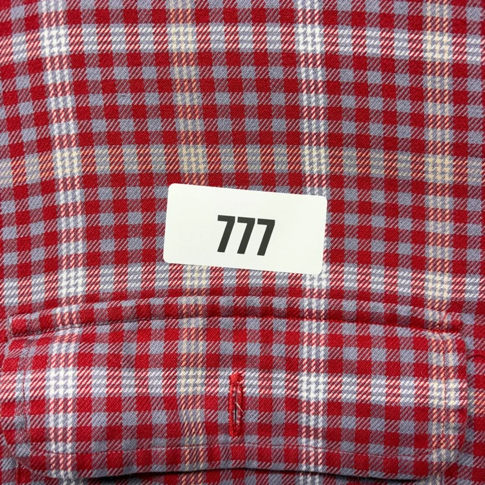 Polo Ralph Lauren Whitfield Mens XL Red Blue Plaid Cotton Flannel Button Shirt
